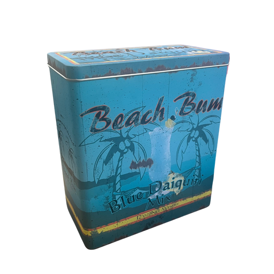 SLIGHTLY IMPERFECT - Beach Bum Blue Daiquiri Large Caddy Tin