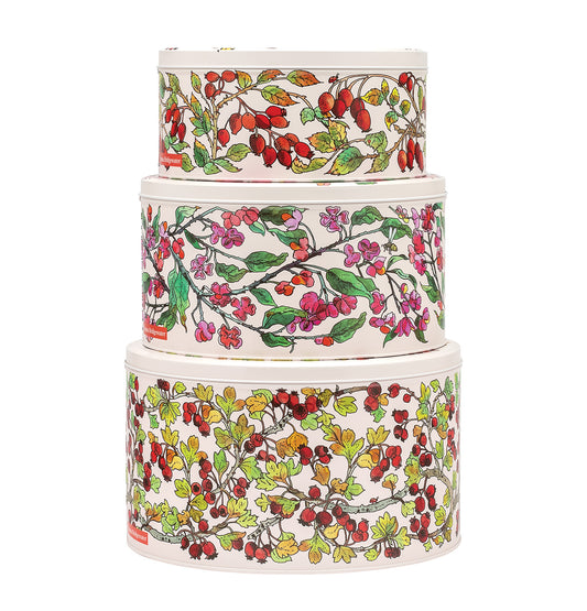 Emma Bridgewater Birds In Hedgerow Round Set Of 3 Cake Tins