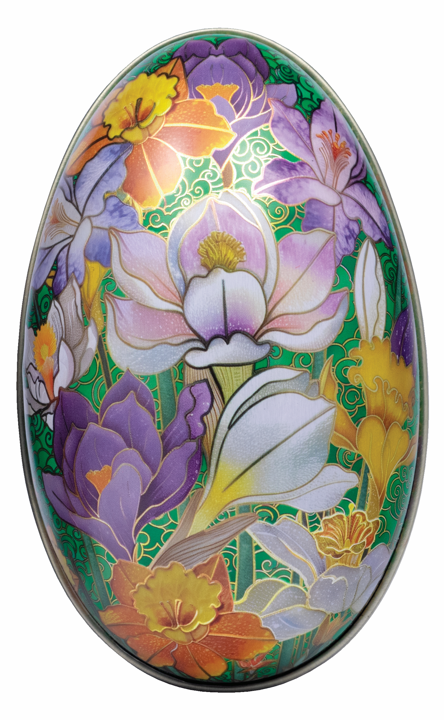 Cloisonne Egg Shaped Tin