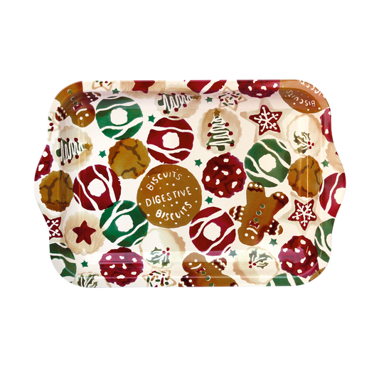Christmas Biscuit Canape Small Tin Tray