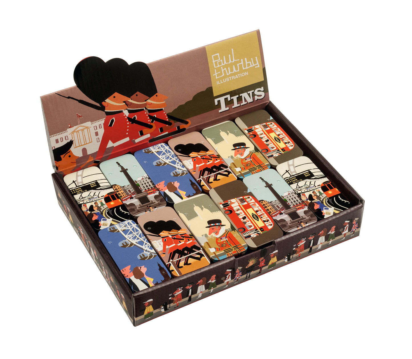 London design slider tin