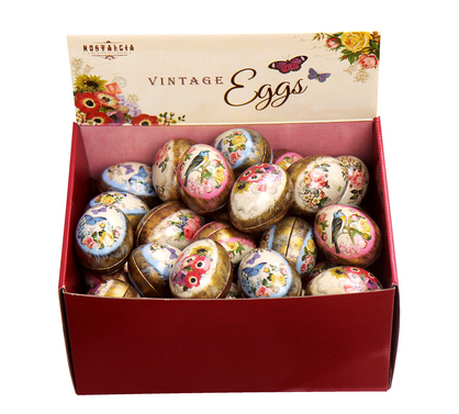 Nostalgic Mini Egg Shaped Tin