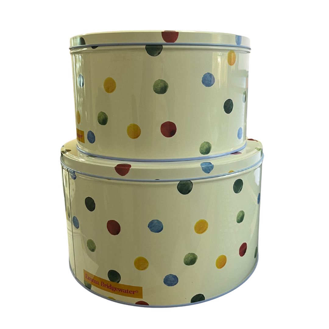 Emma Bridgewater Polka Dot Round Set Of 2 Cake Tins