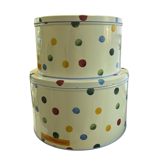 Emma Bridgewater Polka Dot Round Set Of 2 Cake Tins