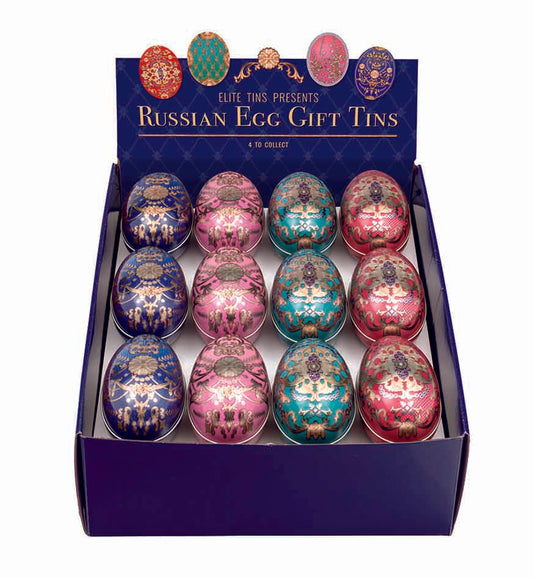 New Floral Egg Tin