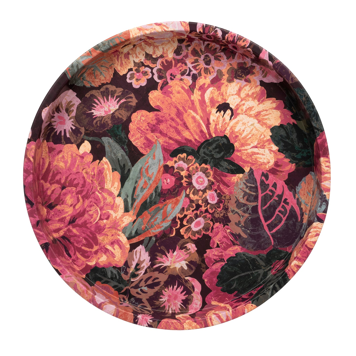 Sanderson Very Rose & Peony Round Tin Tray