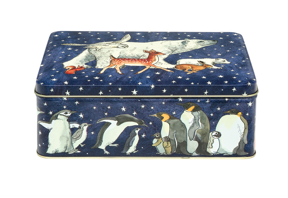 Winter Animals Biscuit Tin