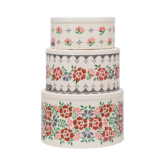 Emma Bridgewater Antique Roses Round Set Of 3 Cake Tins