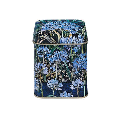 Arts & Crafts Small 100g Square Tea Tin