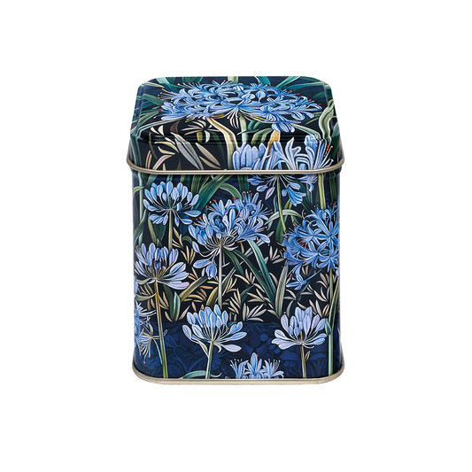 Arts & Crafts Small 100g Square Tea Tin