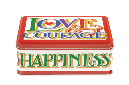 Emma Bridgewater Brighter World 'Love & Courage' Biscuit Tin