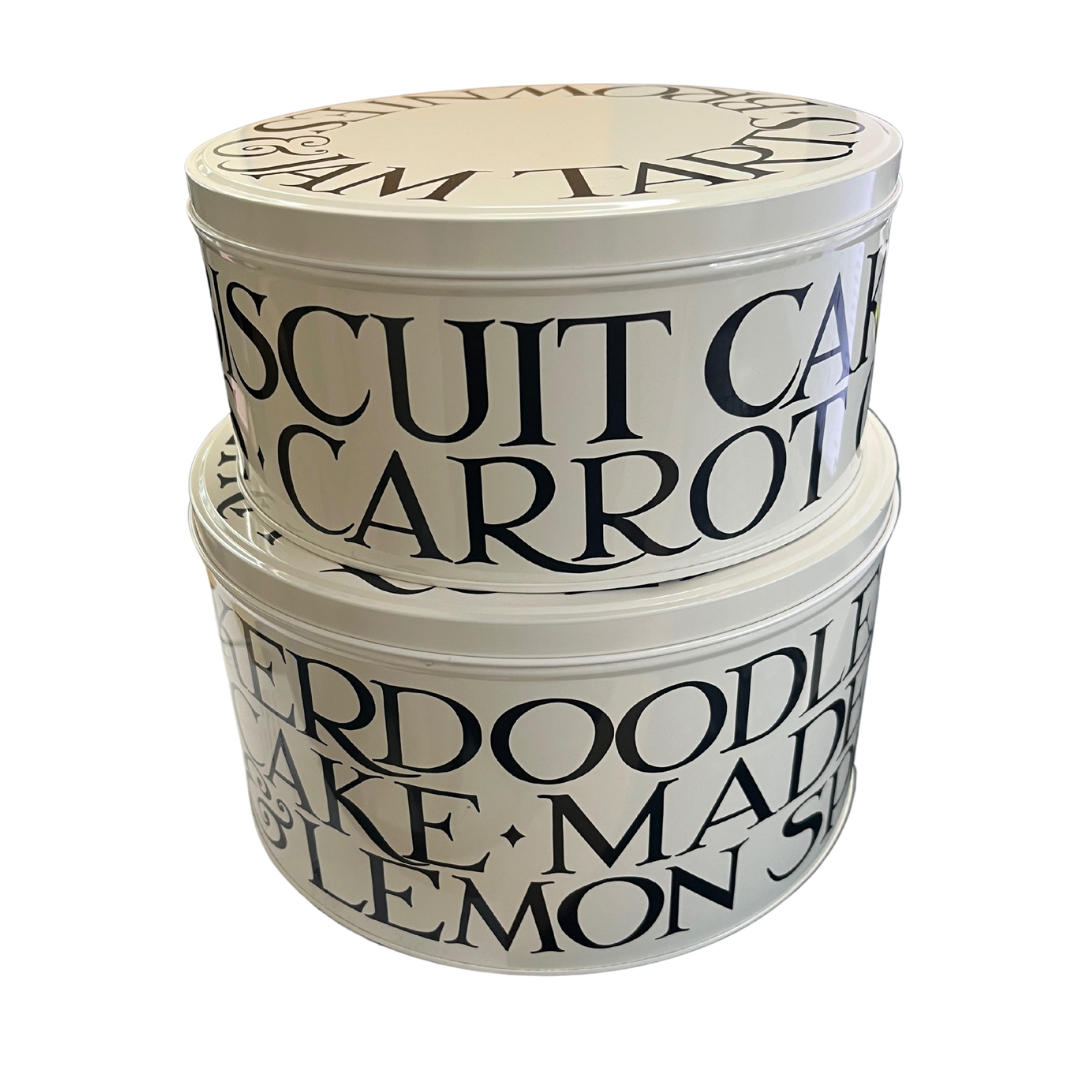 Emma Bridgewater Black Toast Round Set Of 2 Cake Tins