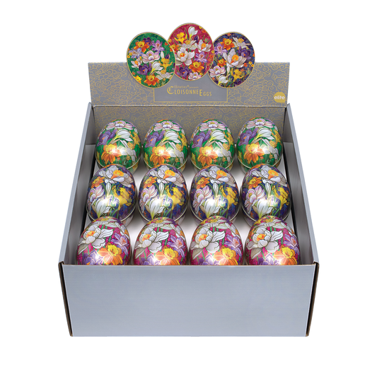 Cloisonne Egg Shaped Tin