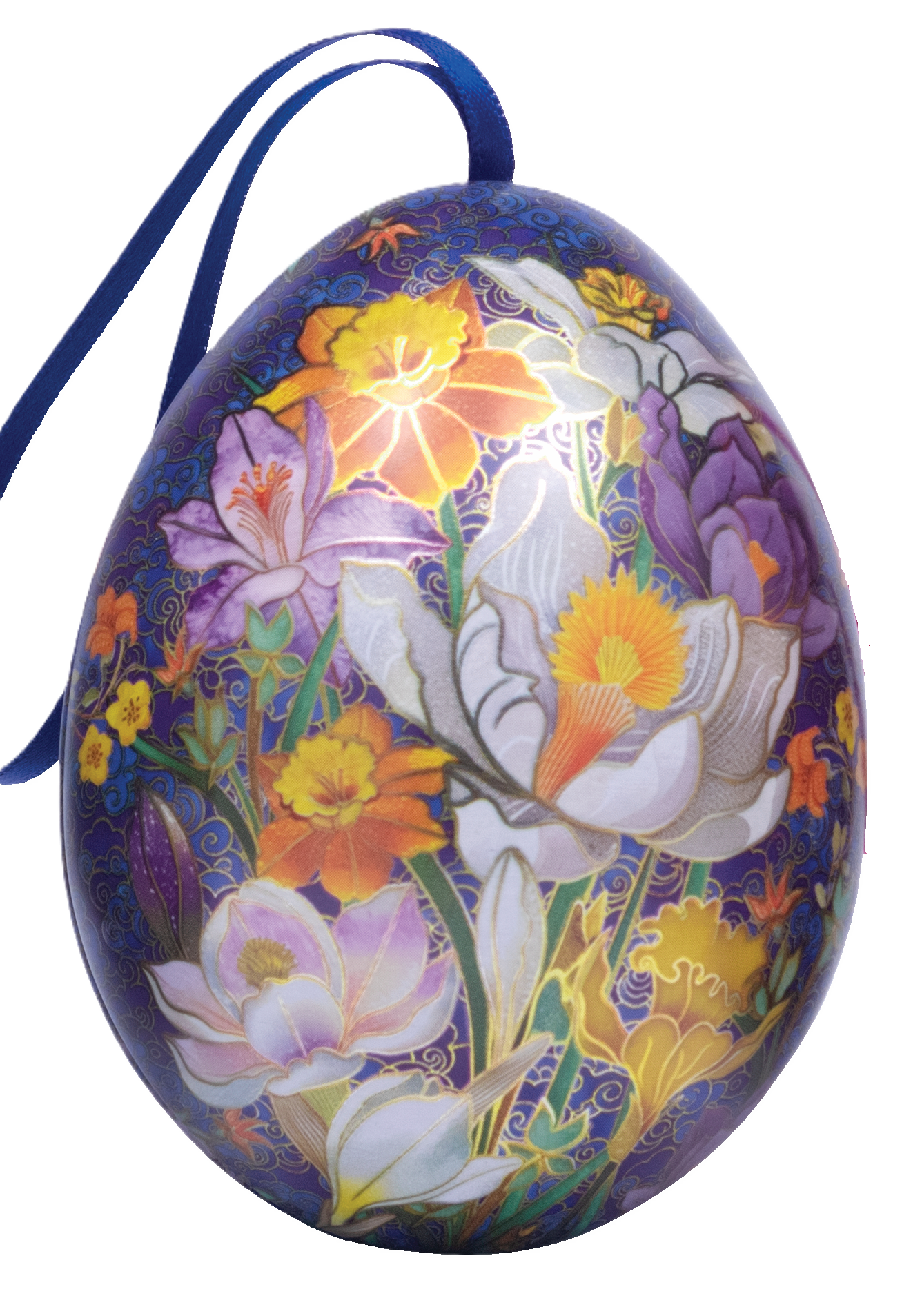 Cloisonne Mini Egg Shaped Tin