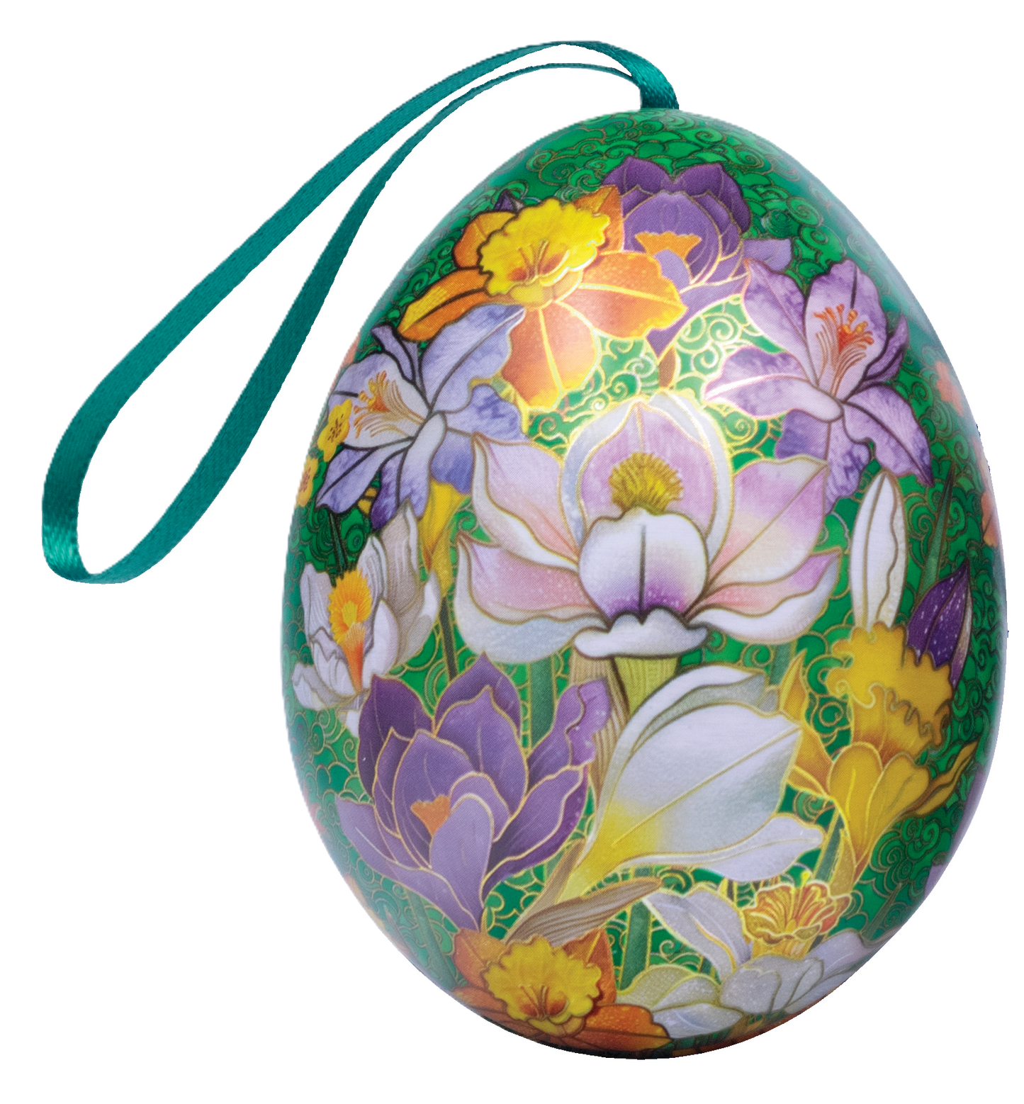 Cloisonne Mini Egg Shaped Tin