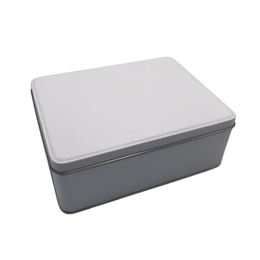 Matte White Biscuit Tin