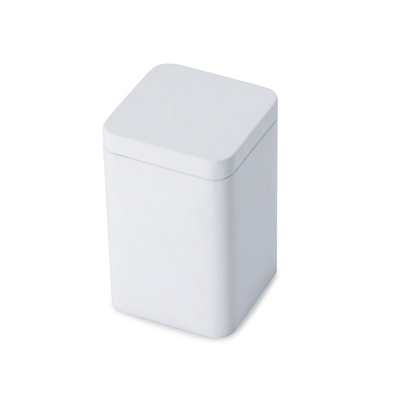 Shop Matte White Small Square Plug Lid Tin Online | Australia