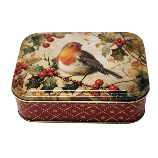 Robin Small Rectangle Tin