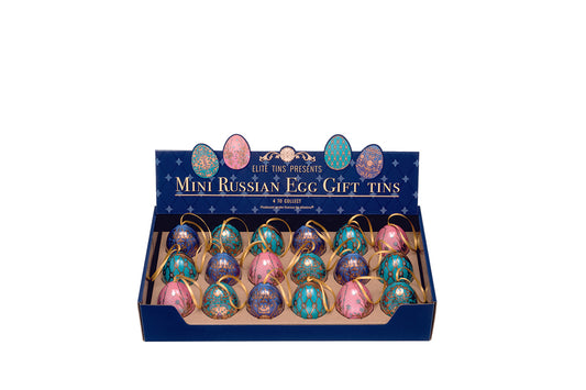 Floral Mini Egg Shaped Tin