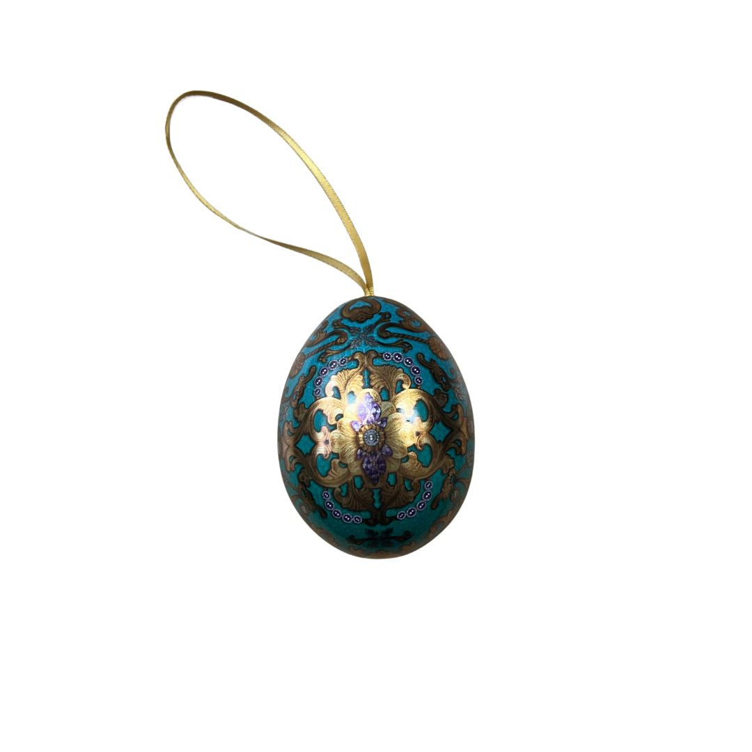 Floral Mini Egg Shaped Tin
