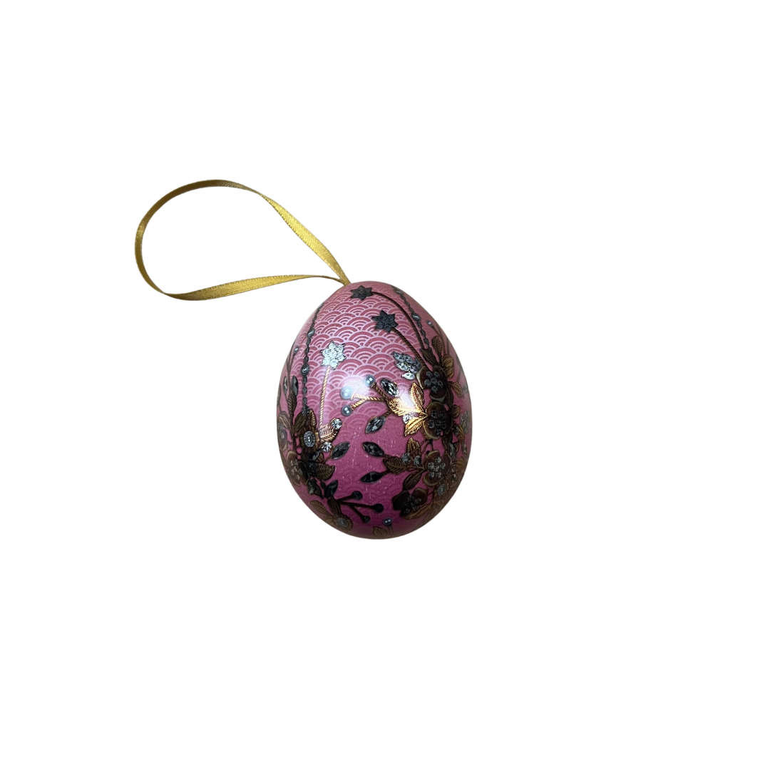 Floral Mini Egg Shaped Tin