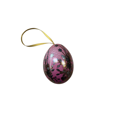 Floral Mini Egg Shaped Tin