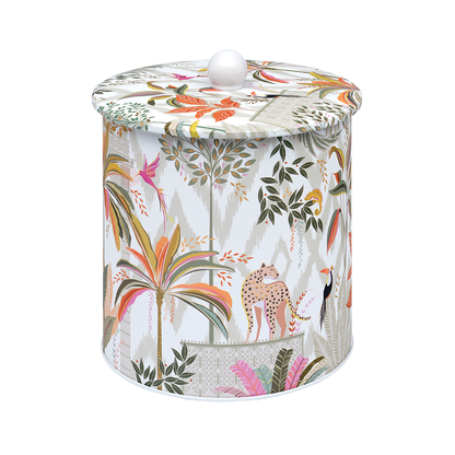Sara Miller Palm Garden Biscuit Barrel Tin