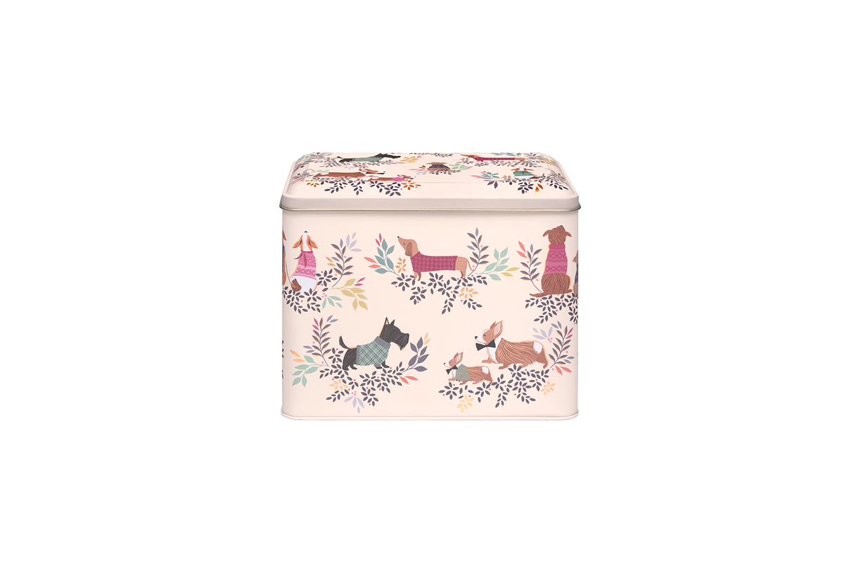 Sara Miller Dapper Dog Large Caddy Tin