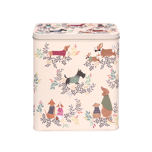 Sara Miller Dapper Dog Tall Storage Tin