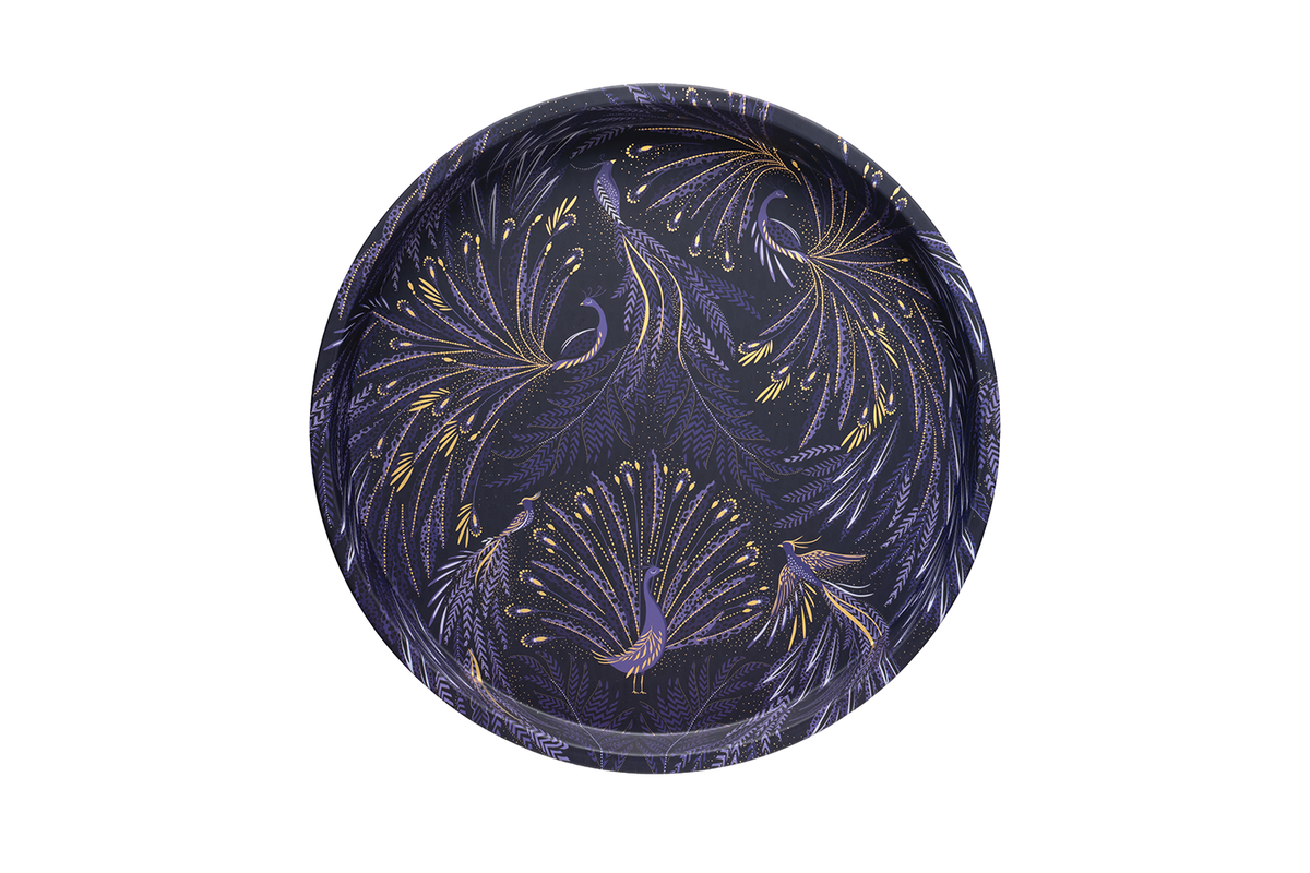 Sara Miller Anniversary Round Tin Tray