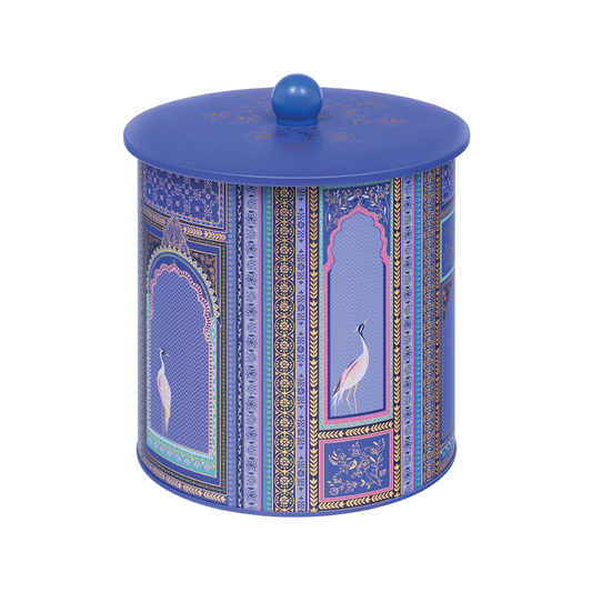 Sara Miller India Windows Biscuit Barrel Tin