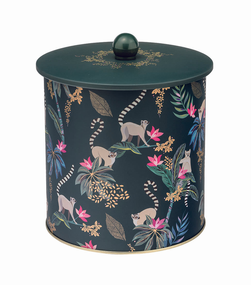 Sara Miller Lemur Biscuit Barrel Tin