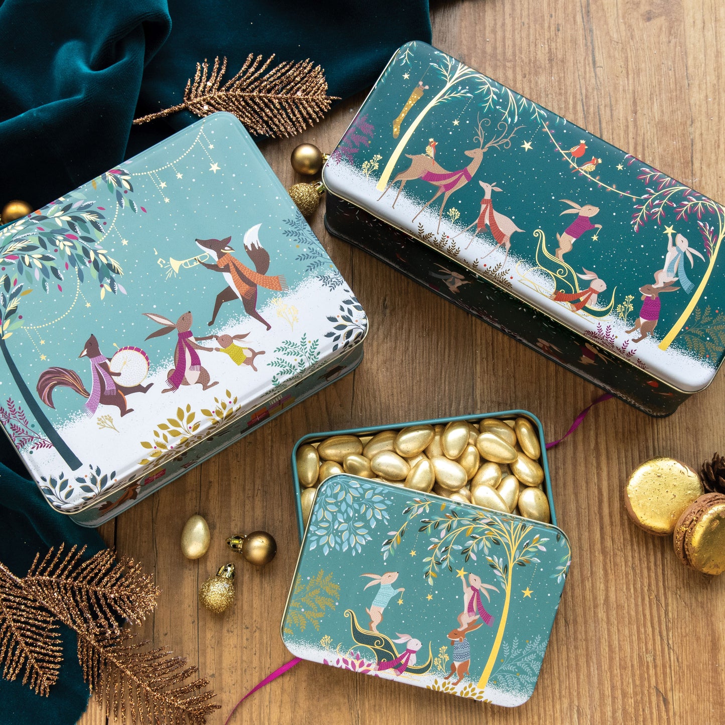Sara Miller Woodland Tales Deep Rectangle Tin