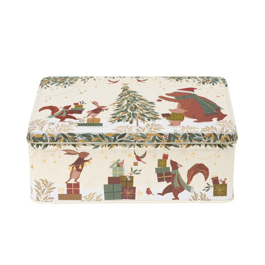 Sara Miller Woodland Tale Bear Biscuit Tin