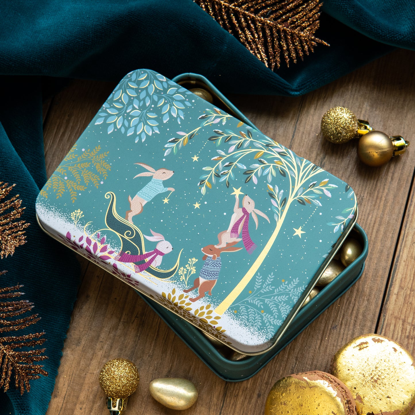 Sara Miller Woodland Tales Small Rectangle Tin