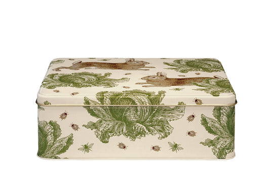 Thornback & Peel - Rabbit & Cabbage Extra Large Rectangle Tin