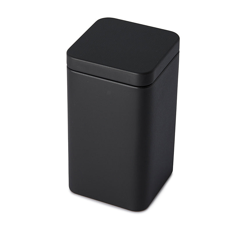 Shop Matte Black Small Square Plug Lid Tin Online | Australia